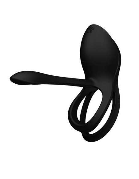 ZALO - BAYEK ANILLO VIBRADOR CONTROL REMOTO PAREJAS NEGRO