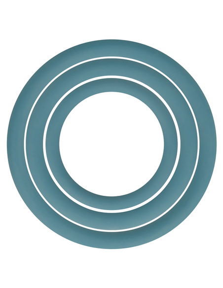 OHMAMA SET 3 ANILLOS PARA PENE Y TESTÍCULOS - AZUL