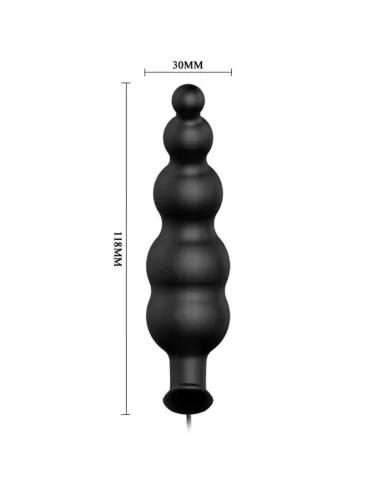 Pretty Love Plug Anal Silicona Estimulacion Extra Y 12 Modos Vibracion - Negro