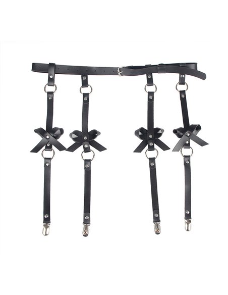 SUBBLIME - ARNÉS DE PIERNA CADENA CUERO NEGRO TALLA ÚNICA