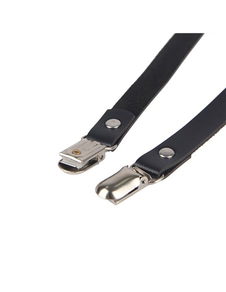 SUBBLIME - ARNÉS DE PIERNA CADENA CUERO NEGRO TALLA ÚNICA