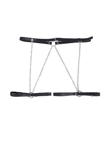 SUBBLIME - ARNÉS FORMA CINTURON CUERO NEGRO TALLA ÚNICA