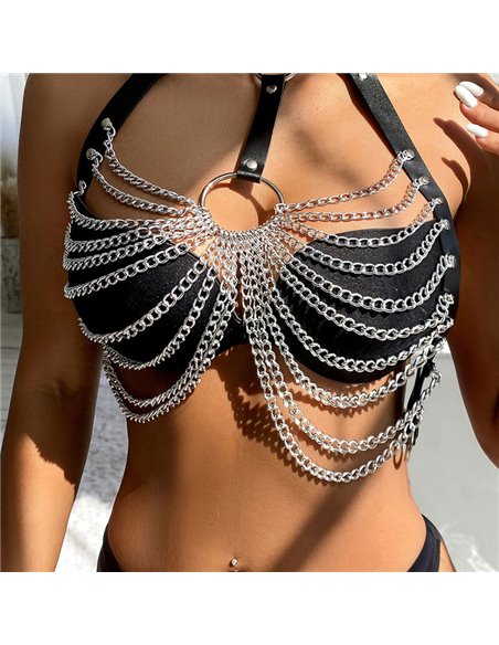 SUBBLIME - ARNÉS DE PECHO CADENAS ANILLA GRANDE TALLA ÚNICA