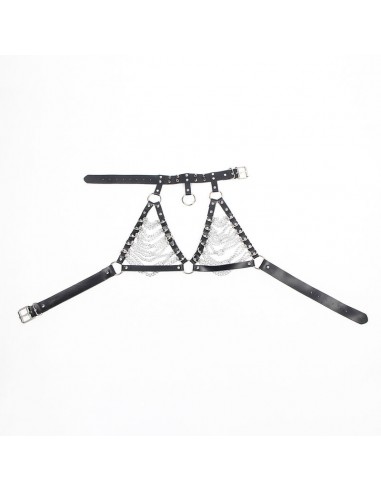 SUBBLIME - ARNÉS SUJETADOR Y COLLAR CON CADENAS TALLA ÚNICA