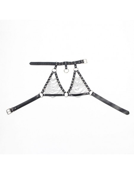 SUBBLIME - ARNÉS SUJETADOR Y COLLAR CON CADENAS TALLA ÚNICA