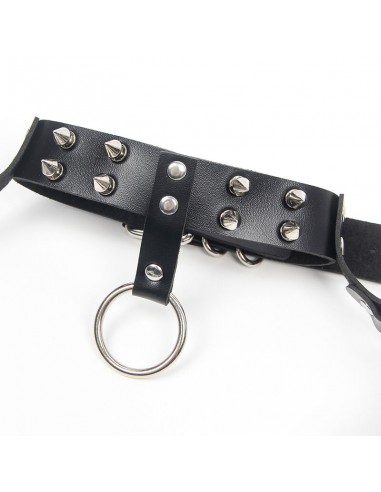 SUBBLIME - ARNÉS SUJETADOR Y COLLAR CON CADENAS TALLA ÚNICA