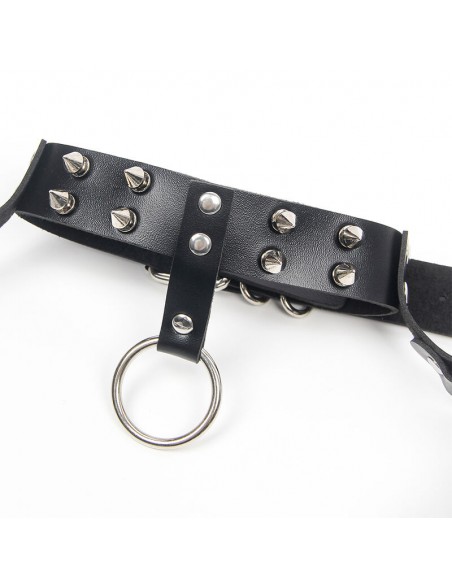 SUBBLIME - ARNÉS SUJETADOR Y COLLAR CON CADENAS TALLA ÚNICA