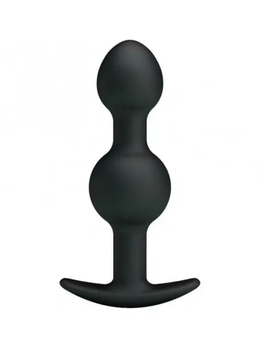 Pretty Love - Bolas Anales Silicona Estimulacion Especial 10.3 Cm - Negro