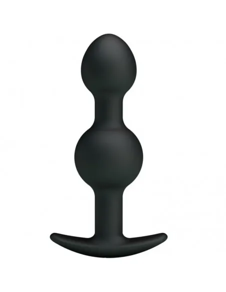 Pretty Love - Bolas Anales Silicona Estimulacion Especial 10.3 Cm - Negro