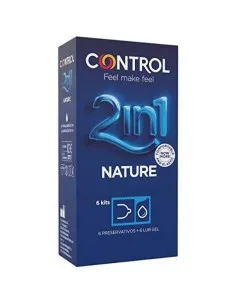 Control Duo Natura 2-1 Preservativo + Gel 6 Uds