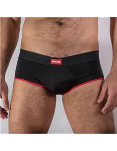 MACHO - MS24R CALZONCILLO BRIEF DARK ROJO XL