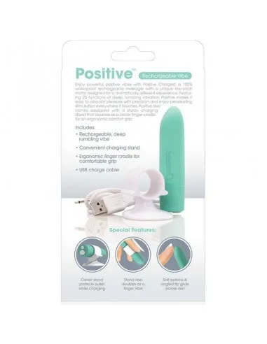 Screaming O Masajeador Recargable - Positive - Verde