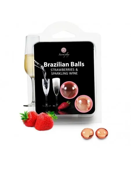 Set 2 Brazilian Balls Fresas Con Cava