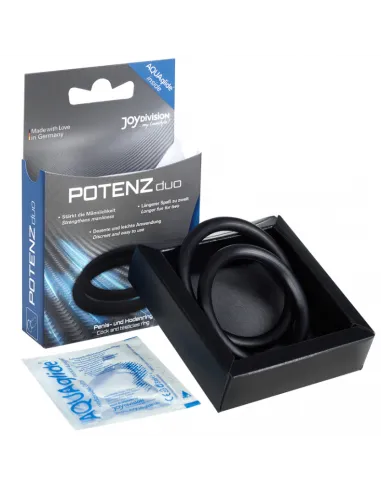 Potenz Duo Anillos Pene Talla M Negro