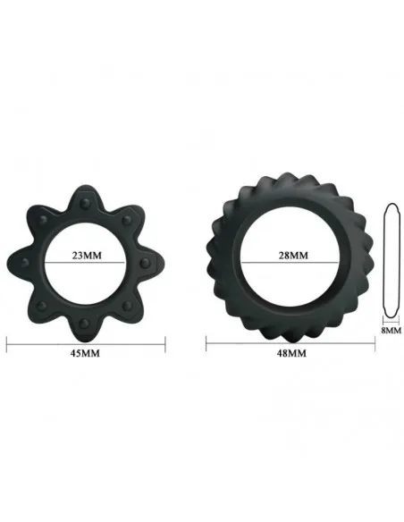 Kit 2 Anillos Silicona Ring Flowering