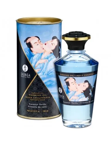 Shunga Aceite Masaje Efecto Calor Sabor Coco 100 Ml