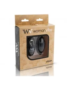 Womanvibe  Alsan Huevo Control Remoto Negro Silicona Negro 2